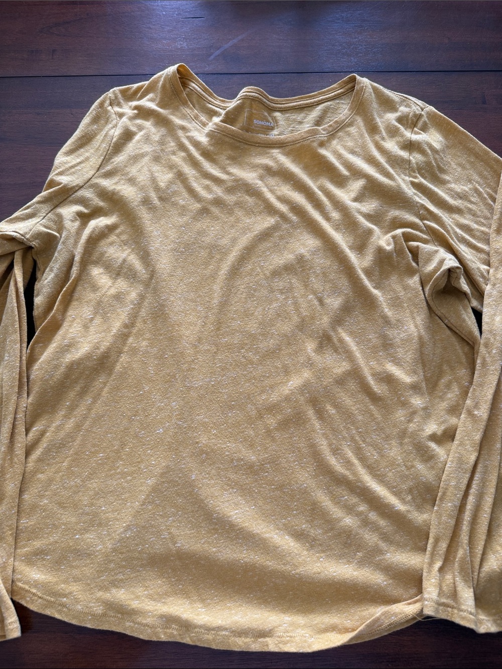 Sonoma women's Long Sleeve Crewneck in Mustard size XXL